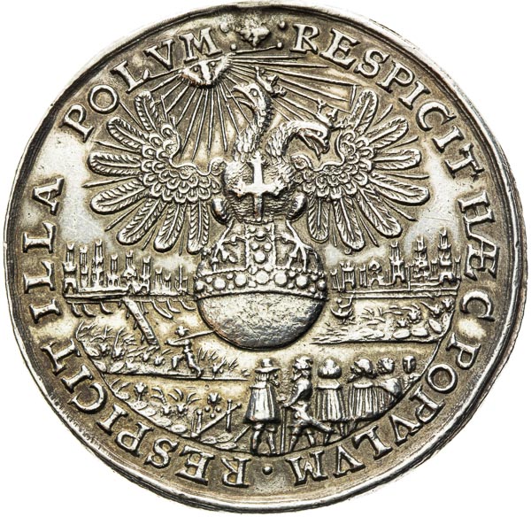 Stříbrná medaile 1653 - avers