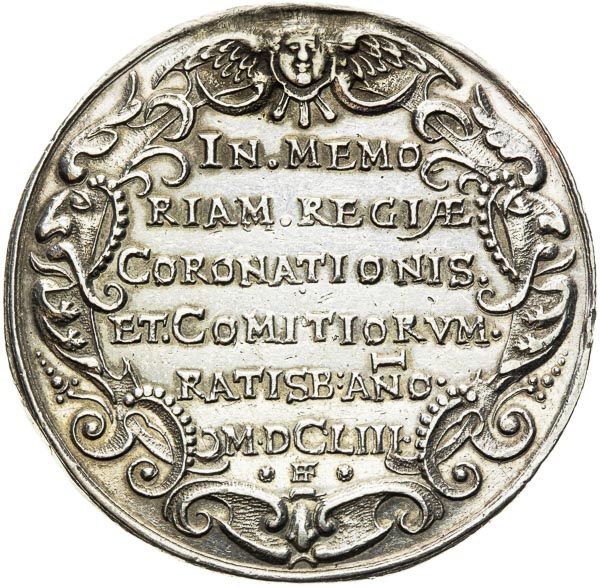 Stříbrná medaile 1653 - revers