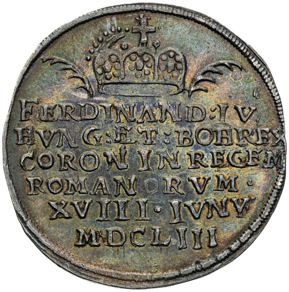 Stříbrný žeton 1653 - avers