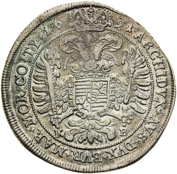 Thaler 1691 - back