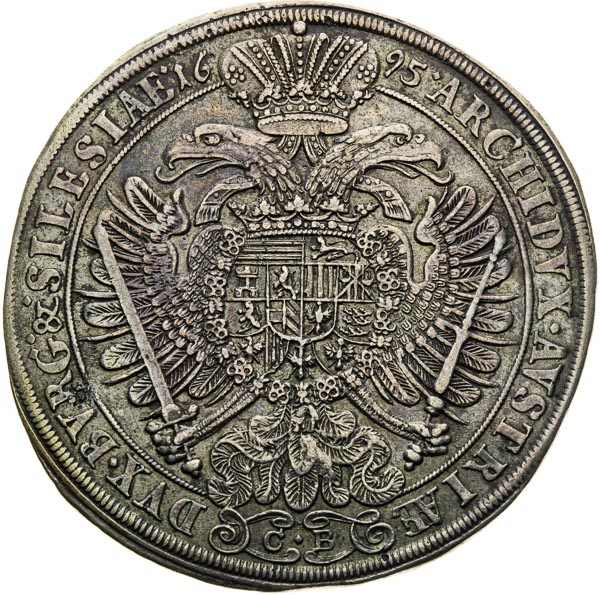 Thaler 1695 - back