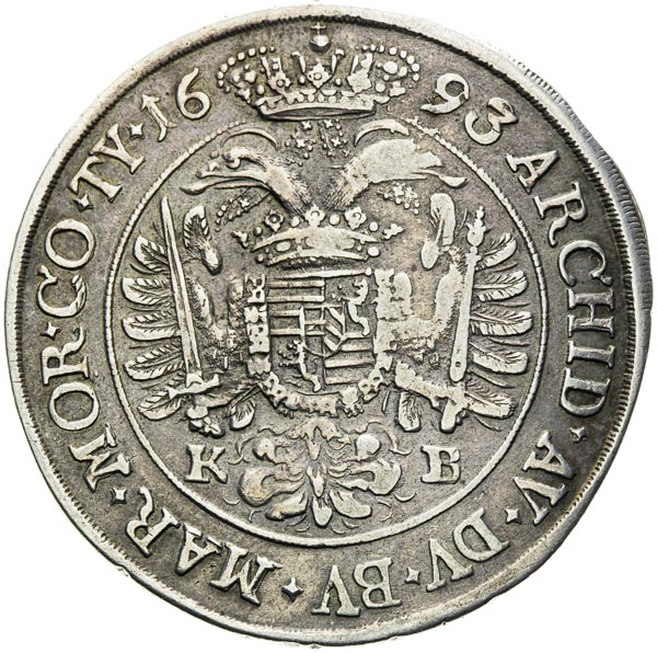 1/2 Thaler 1693 - back