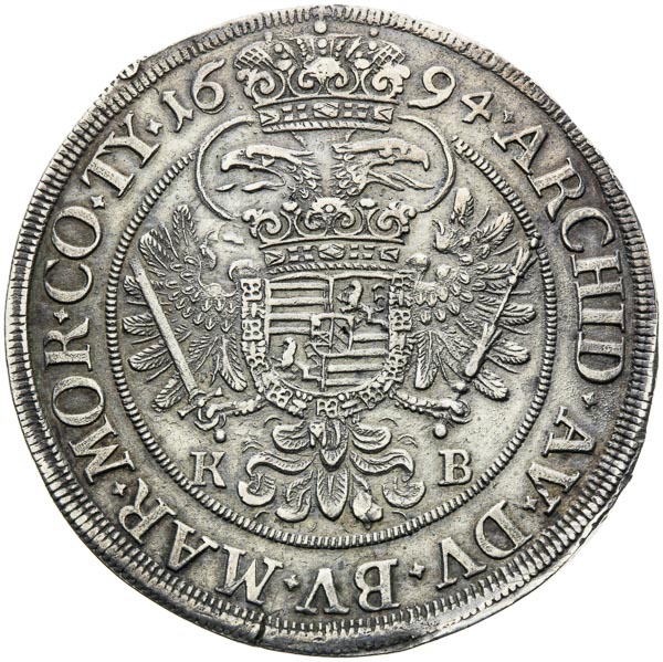 1/2 Thaler 1694 - back