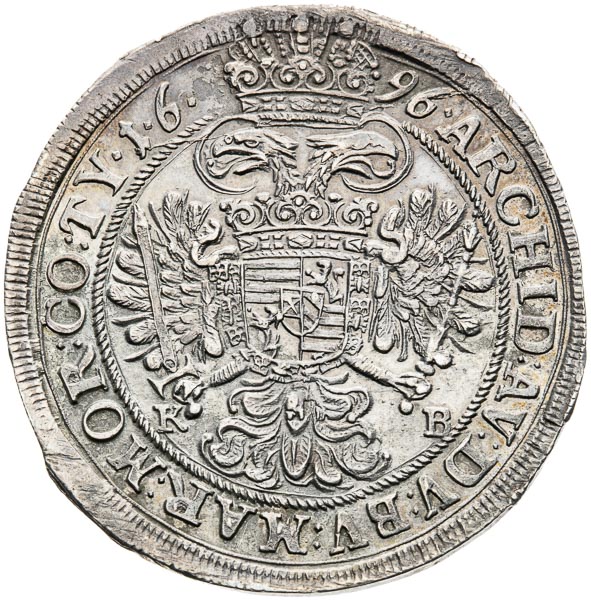 1/2 Thaler 1696 - back
