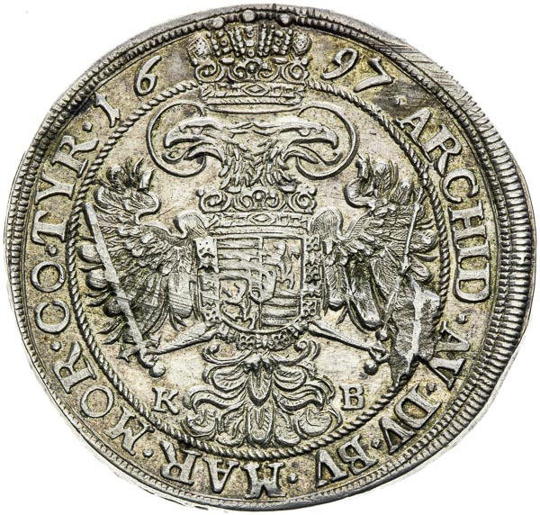 1/2 Thaler 1697 - back