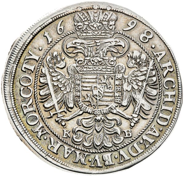 1/2 Thaler 1698 - back