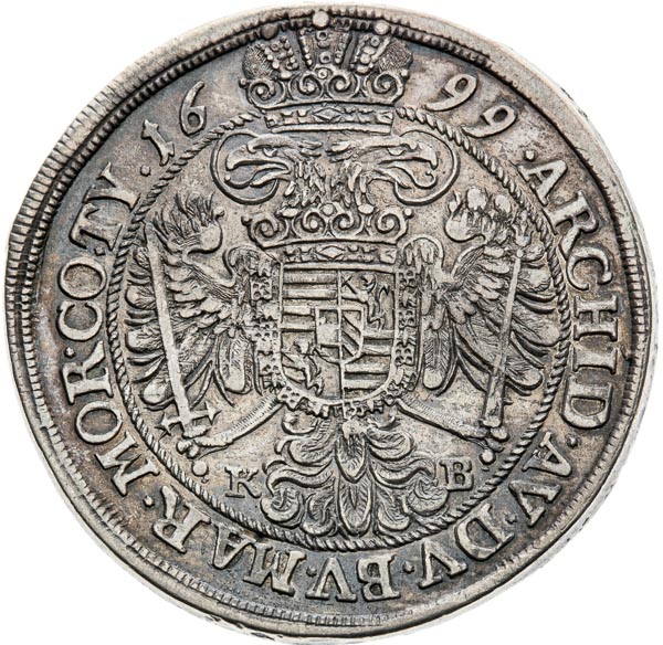 1/2 Thaler 1699 - back