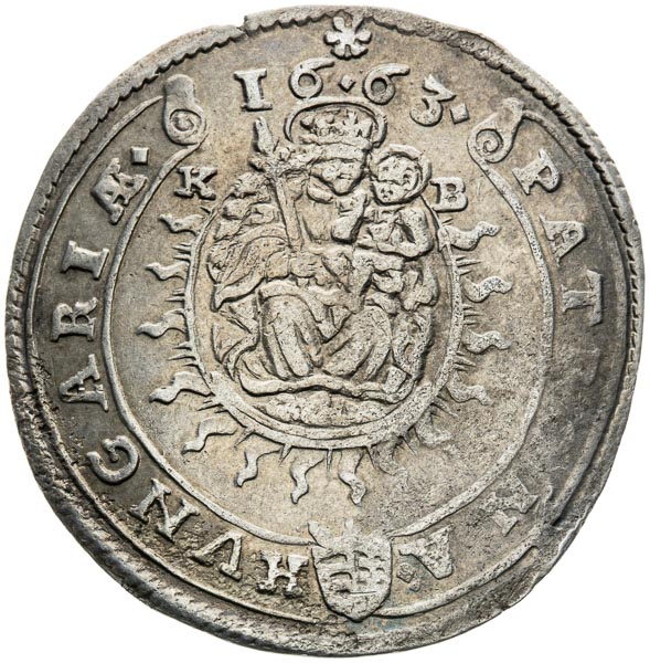 XV Kreutzer 1663 - back