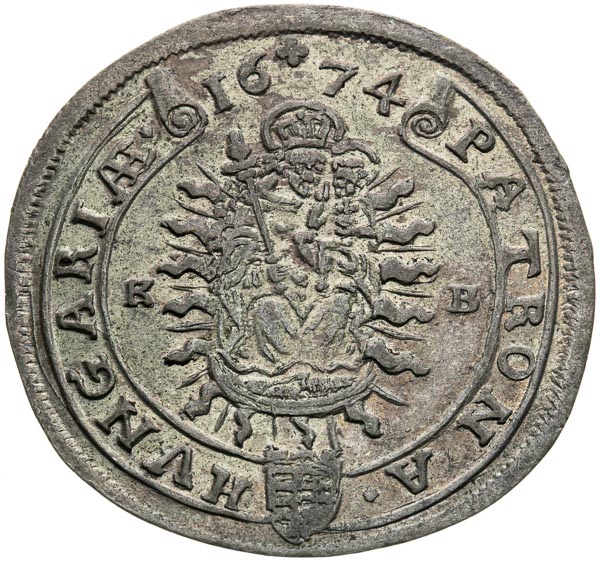 XV Kreutzer 1674 - back