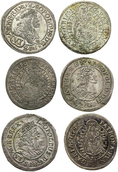 VI Kreutzer lot (6 ks) - front