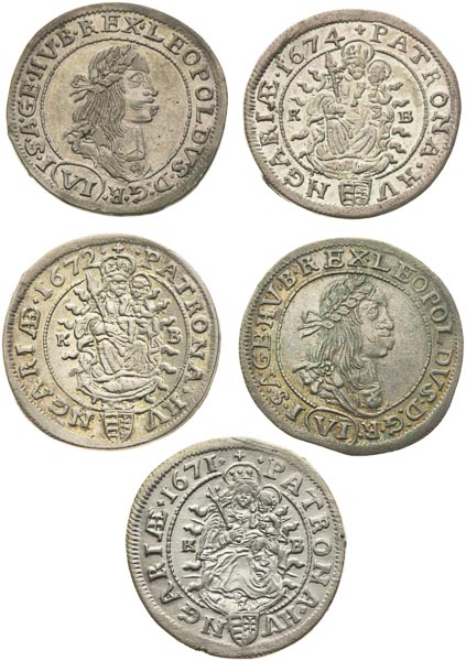 VI Kreutzer lot (5 ks) - front