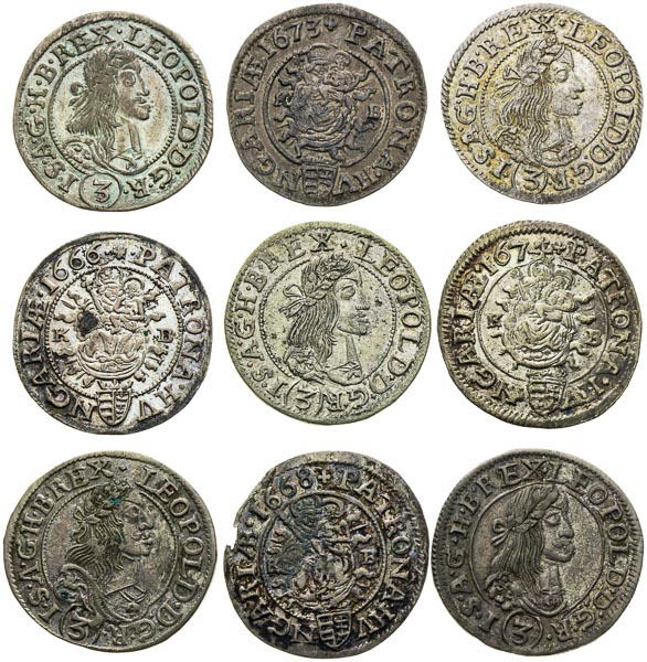 3 Kreutzer (9 ks) - front