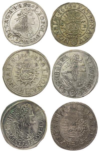 3 Kreutzer lot (6 ks) - front