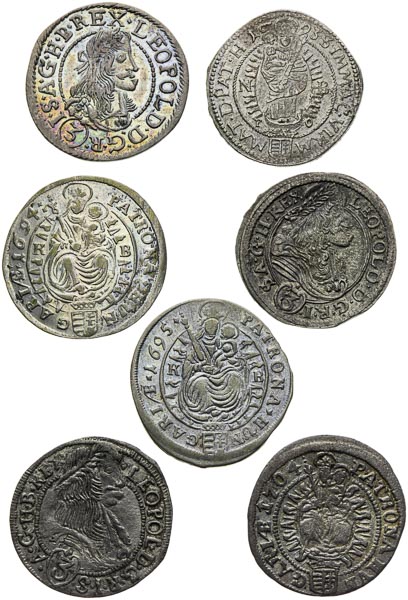 3 Kreutzer lot (7 ks) - front