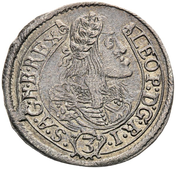 3 Kreutzer 1662 - front