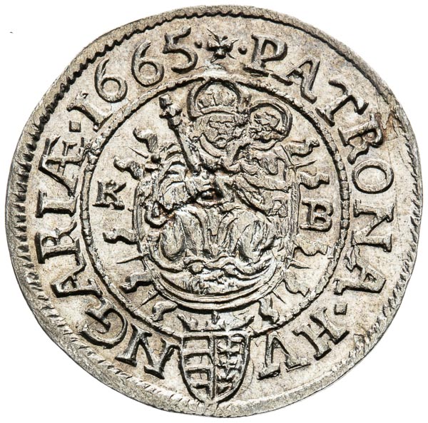 3 Kreutzer 1665 - back