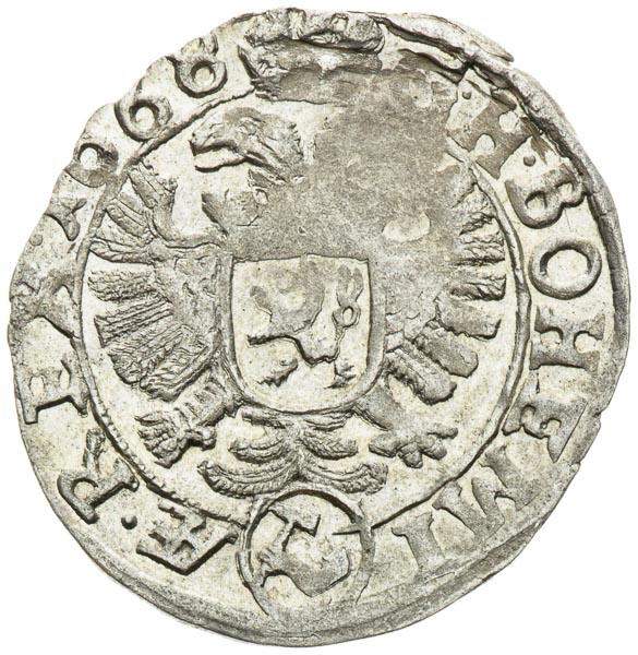 3 Kreutzer 1668 - back