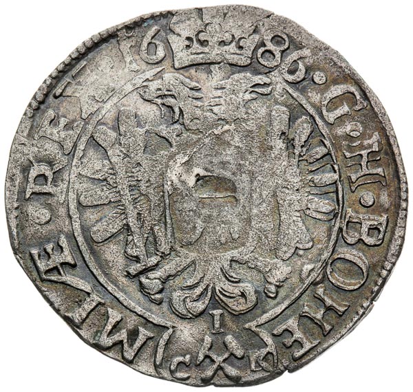 3 Kreutzer 1686 - back