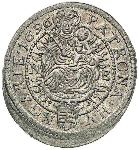 3 Kreutzer 1696 - back