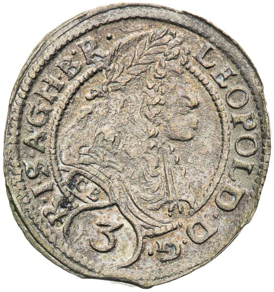 3 Kreutzer 1699 - front