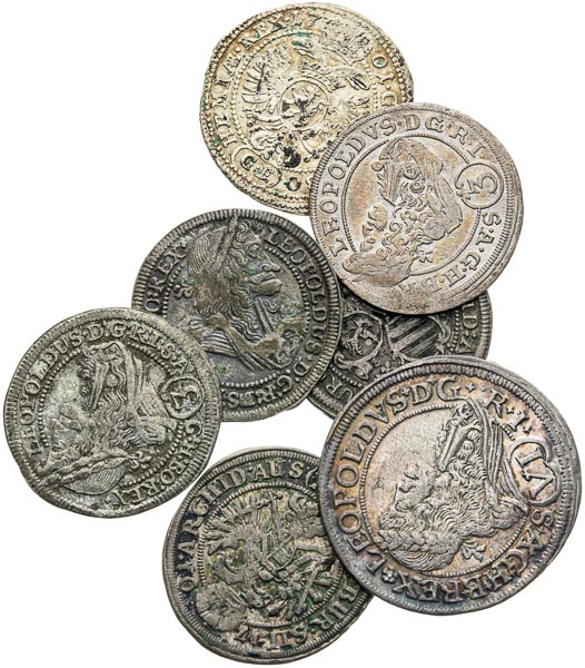 Silver coins (7 pcs) - front