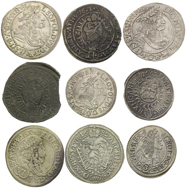 Silver coins (9 pcs) - front