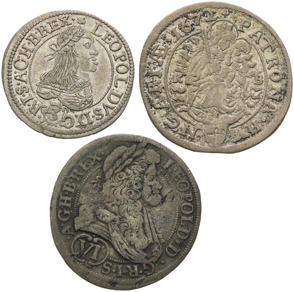 Silver coins (3 pcs) - front