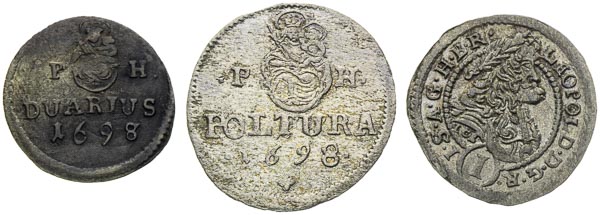 Silver coins (3 pcs) - back