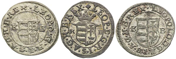 Silver coins (3 pcs) - front