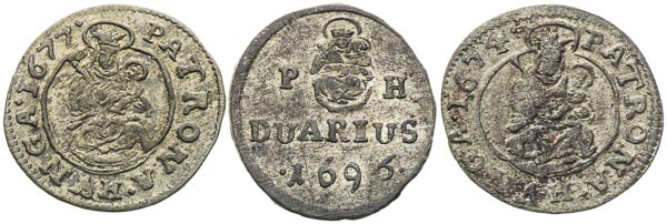 Silver coins (3 pcs) - back