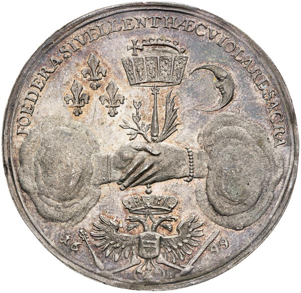 One-sided silver medals (2 pcs) - back