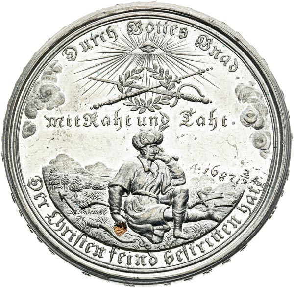 Medal 1687 - back