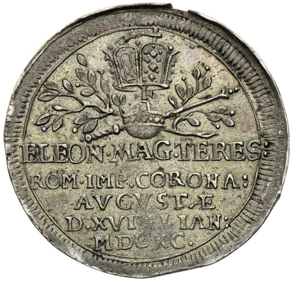Silver token 1690 - back