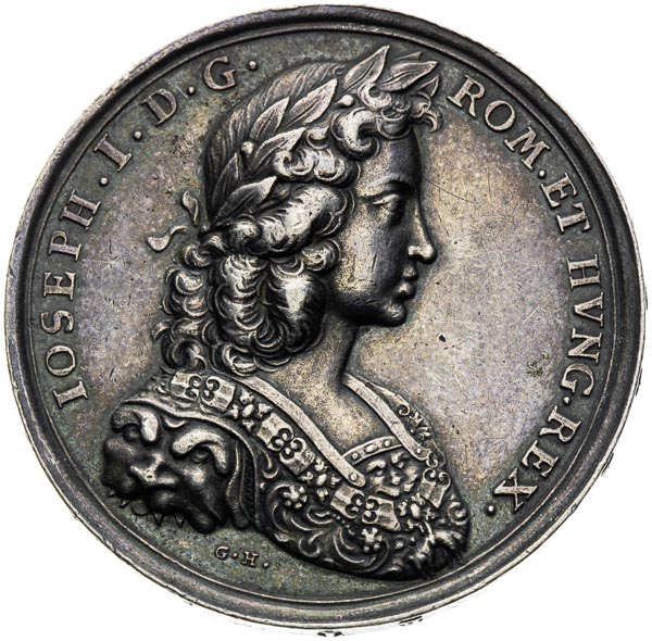 Silver medal 1690 - front