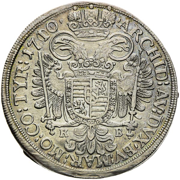 1/2 Thaler 1710 - back