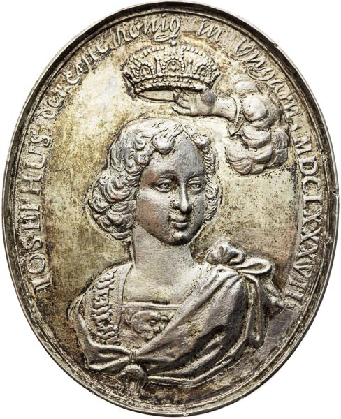 Silver medal 1687 - front