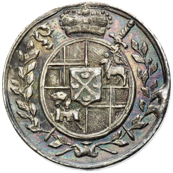 Silver medal (1690) - back