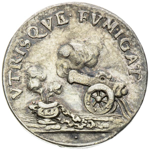 Silver medal (1690) - back