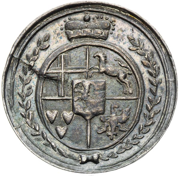 Silver medal (1690) - back