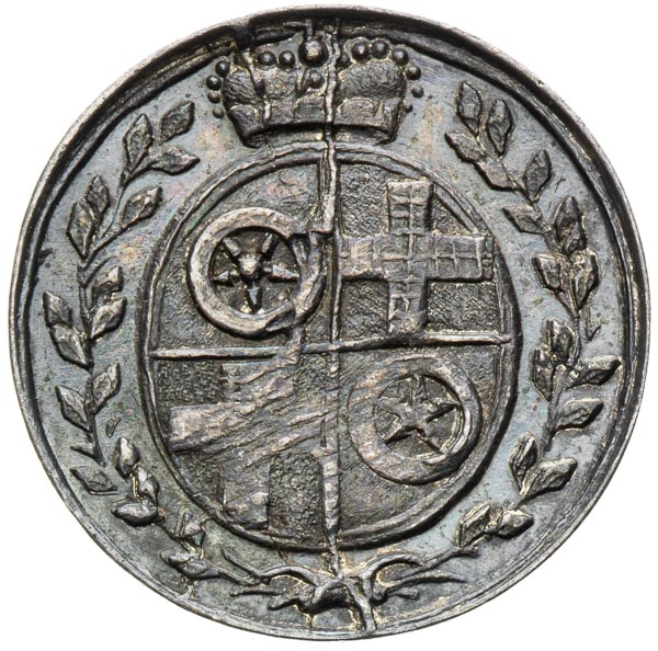 Silver medal (1690) - back