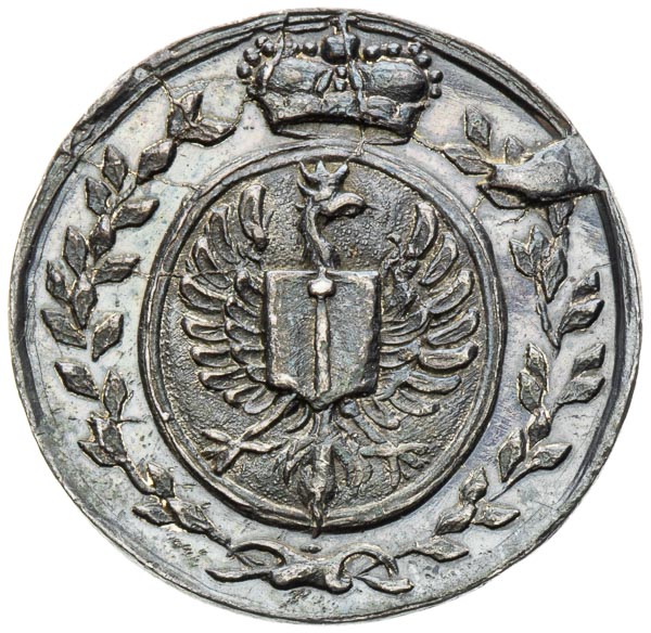 Silver medal (1690) - back