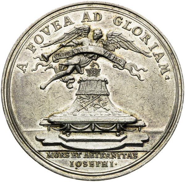 Silver medal 1711 - back