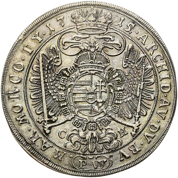 Thaler 1715 - back