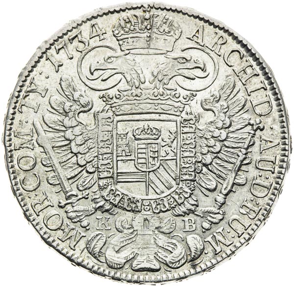 Thaler 1734 - back