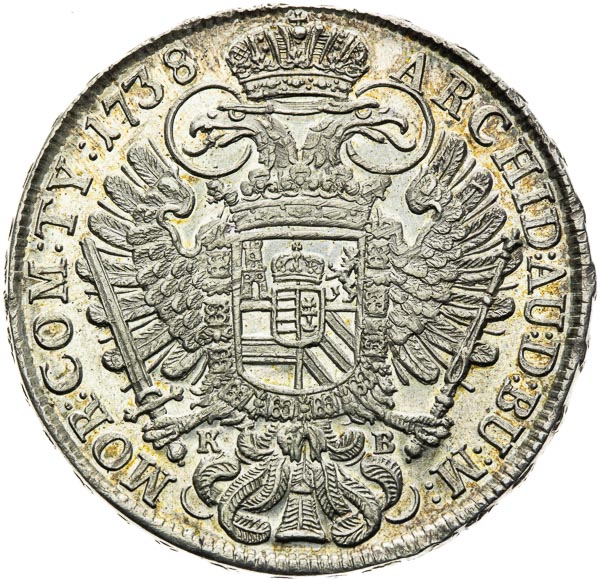 Thaler 1738 - back