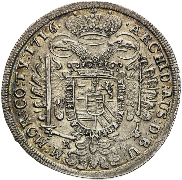 1/2 Thaler 1716 - back