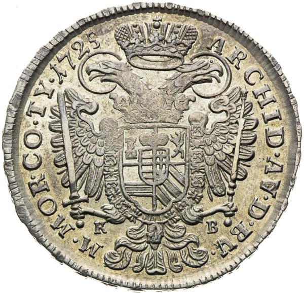 1/2 Thaler 1725 - back