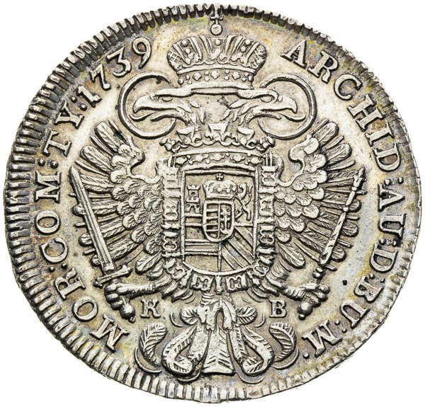1/2 Thaler 1739 - back