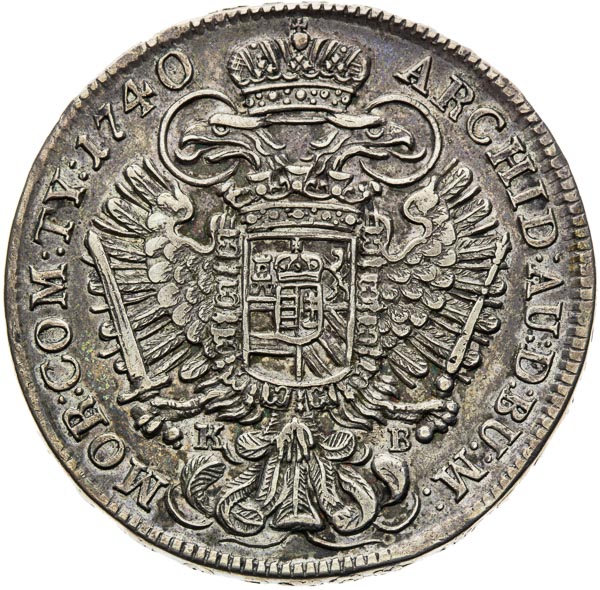 1/2 Thaler 1740 - back