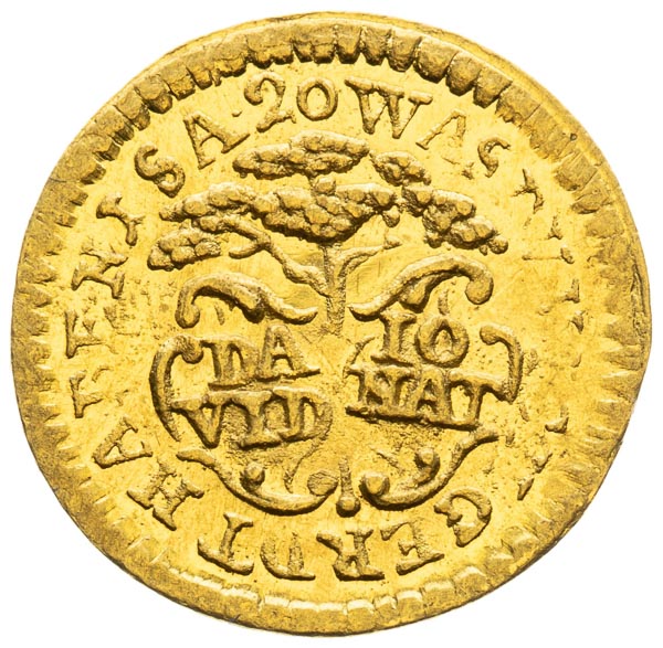 Gold medal (1/4 Ducat) - back